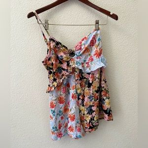 Angie Floral One Strap Romper